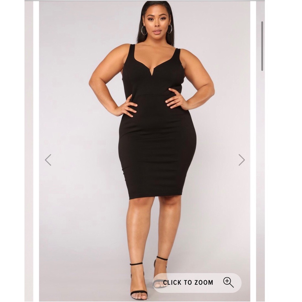 Fashion Nova Plus Midi Dress